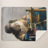 Johannes Vermeer - Der Lacemaker Sherpadecke (Vorderseite (Horizontal))