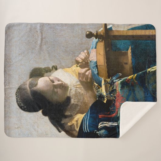 Johannes Vermeer - Der Lacemaker Sherpadecke (Vorderseite (Horizontal))