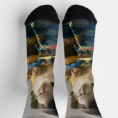 Johannes Vermeer - Der Lacemaker Socken (Oben)