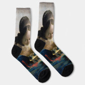 Johannes Vermeer - Der Lacemaker Socken (Rechts)