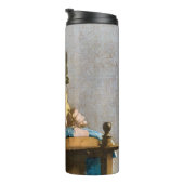 Johannes Vermeer - Der Lacemaker Thermosbecher (Nach rechts gedreht)