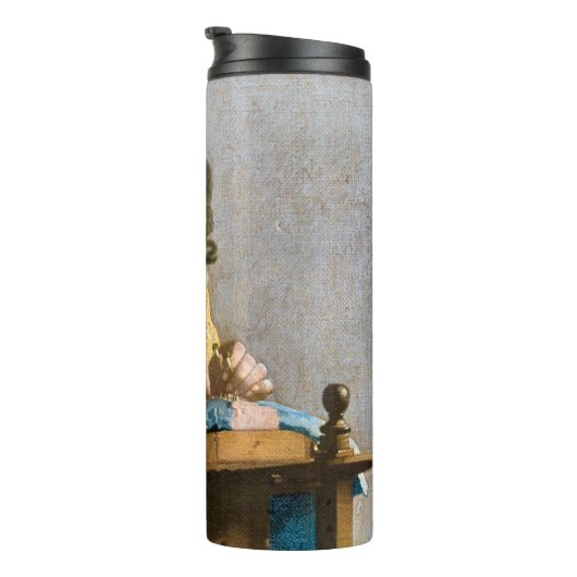 Johannes Vermeer - Der Lacemaker Thermosbecher (Nach rechts gedreht)