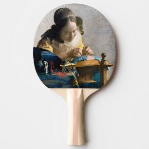 Johannes Vermeer - Der Lacemaker Tischtennis Schläger