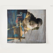 Johannes Vermeer - Der Lacemaker Wandteppich (Vorderseite (Horizontal))