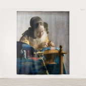 Johannes Vermeer - Der Lacemaker Wandteppich (Vorderseite)