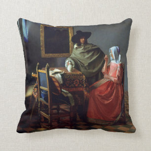 Johannes Vermeer Der Weinpokal Kissen