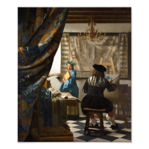 Johannes Vermeer - Die Allegorie der Malerei Fotodruck