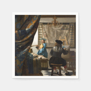 Johannes Vermeer - Die Allegorie der Malerei Serviette