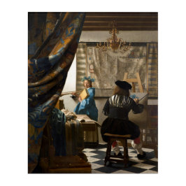 Johannes Vermeer - Die Allegorie des Malens Acryl Wandkunst