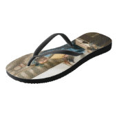 Johannes Vermeer - Die Allegorie des Malens Badesandalen (Schrägansicht)