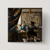 Johannes Vermeer - Die Allegorie des Malens Button (Vorderseite)