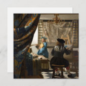 Johannes Vermeer - Die Allegorie des Malens Einladung (Vorne/Hinten)