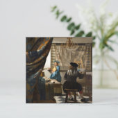 Johannes Vermeer - Die Allegorie des Malens Einladung (Stehend Vorderseite)