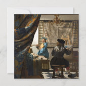 Johannes Vermeer - Die Allegorie des Malens Einladung (Vorderseite)
