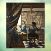Johannes Vermeer - Die Allegorie des Malens Fensteraufkleber (Blatt 3)