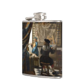 Johannes Vermeer - Die Allegorie des Malens Flachmann (Links)