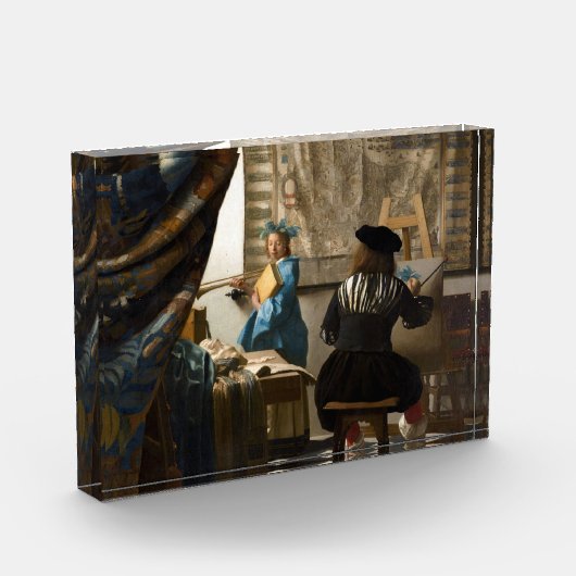 Johannes Vermeer - Die Allegorie des Malens Fotoblock (Links)
