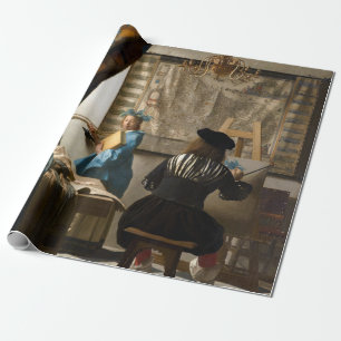 Johannes Vermeer - Die Allegorie des Malens Geschenkpapier