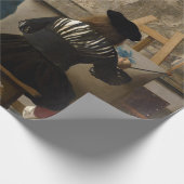 Johannes Vermeer - Die Allegorie des Malens Geschenkpapier (Ecke)