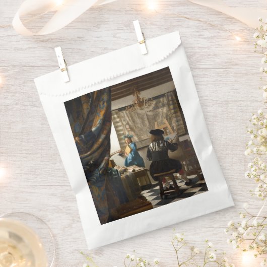 Johannes Vermeer - Die Allegorie des Malens Geschenktütchen (Ausgeschnitten)