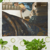 Johannes Vermeer - Die Allegorie des Malens Geschirrtuch (Gefaltet)