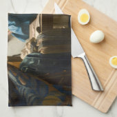 Johannes Vermeer - Die Allegorie des Malens Geschirrtuch (Viertel Falte)