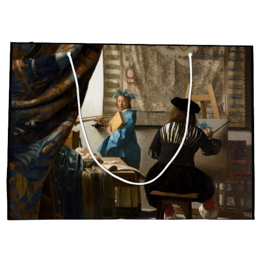 Johannes Vermeer - Die Allegorie des Malens Große Geschenktüte (Rückseite)