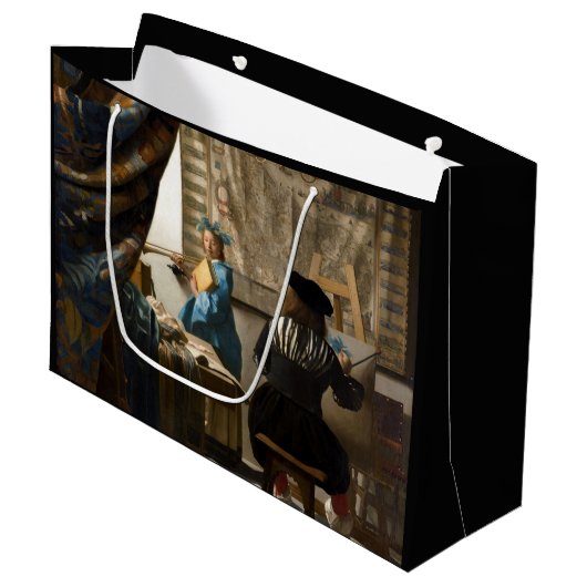 Johannes Vermeer - Die Allegorie des Malens Große Geschenktüte (Vorderseite Schrägansicht)