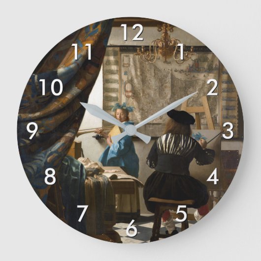 Johannes Vermeer - Die Allegorie des Malens Große Wanduhr (Vorderseite)