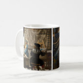 Johannes Vermeer - Die Allegorie des Malens Kaffeetasse (Vorderseite Links)