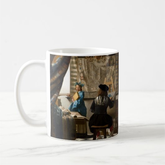 Johannes Vermeer - Die Allegorie des Malens Kaffeetasse (Links)