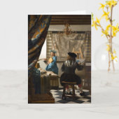 Johannes Vermeer - Die Allegorie des Malens Karte (Gelbe Blume)
