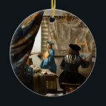 Johannes Vermeer - Die Allegorie des Malens Keramik Ornament<br><div class="desc">Allegory of Painting / The Art of Painting - Johannes Vermeer,  1666-1668</div>