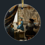 Johannes Vermeer - Die Allegorie des Malens Keramik Ornament<br><div class="desc">Allegory of Painting / The Art of Painting - Johannes Vermeer,  1666-1668</div>