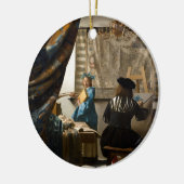 Johannes Vermeer - Die Allegorie des Malens Keramik Ornament (Links)