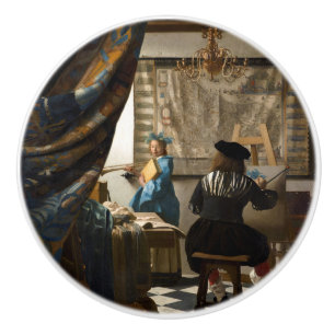 Johannes Vermeer - Die Allegorie des Malens Keramikknauf