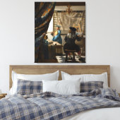 Johannes Vermeer - Die Allegorie des Malens Leinwanddruck (Insitu (Schlafzimmer))