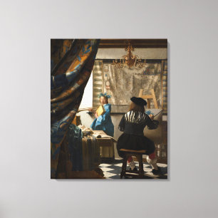 Johannes Vermeer - Die Allegorie des Malens Leinwanddruck