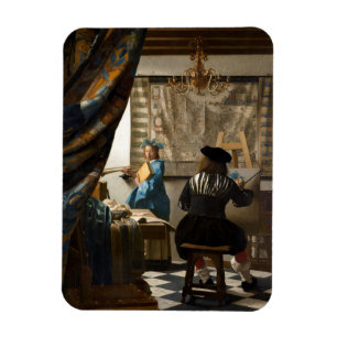 Johannes Vermeer - Die Allegorie des Malens Magnet