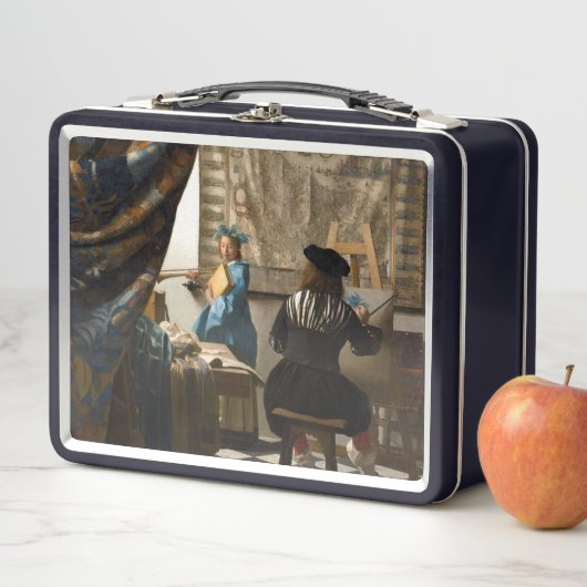 Johannes Vermeer - Die Allegorie des Malens Metall Brotdose (Beispiel)