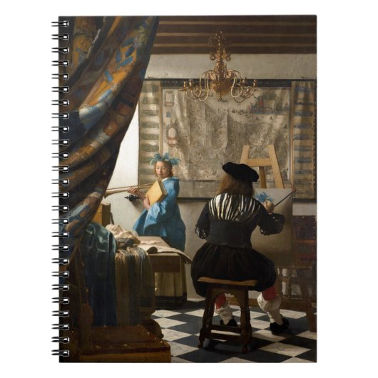 Johannes Vermeer - Die Allegorie des Malens Notizblock (Vorderseite)