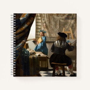 Johannes Vermeer - Die Allegorie des Malens Notizblock