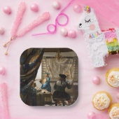 Johannes Vermeer - Die Allegorie des Malens Pappteller (Party)