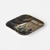 Johannes Vermeer - Die Allegorie des Malens Pappteller (Gewinkelt)