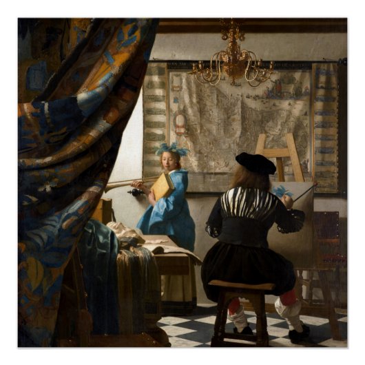 Johannes Vermeer - Die Allegorie des Malens Poster (Vorderseite)