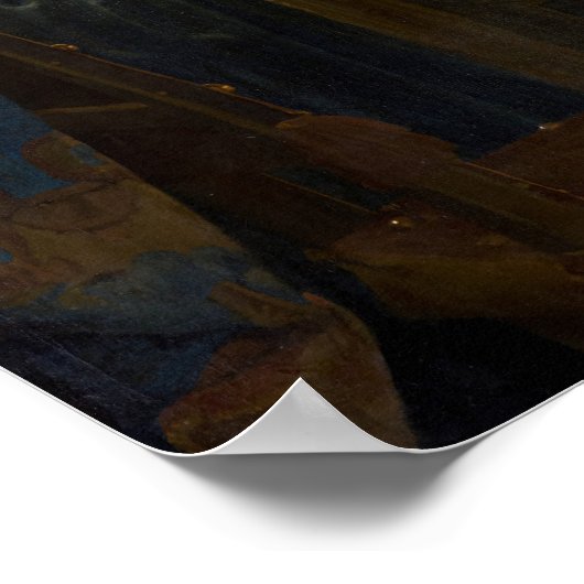 Johannes Vermeer - Die Allegorie des Malens Poster (Ecke)