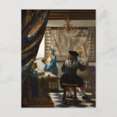 Johannes Vermeer - Die Allegorie des Malens Postkarte (Vorderseite)
