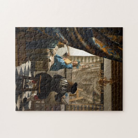 Johannes Vermeer - Die Allegorie des Malens Puzzle (Horizontal)