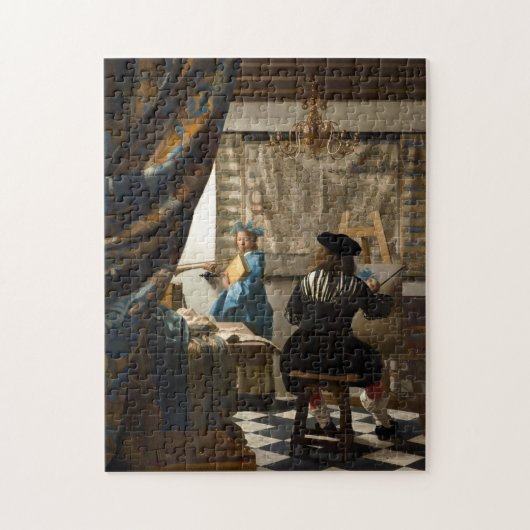 Johannes Vermeer - Die Allegorie des Malens Puzzle (Vertikal)