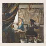 Johannes Vermeer - Die Allegorie des Malens Schal<br><div class="desc">Allegory of Painting / The Art of Painting - Johannes Vermeer,  1666-1668</div>